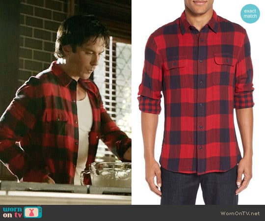 WornOnTV: Damon’s red buffalo check shirt on The Vampire Diaries | Ian ...