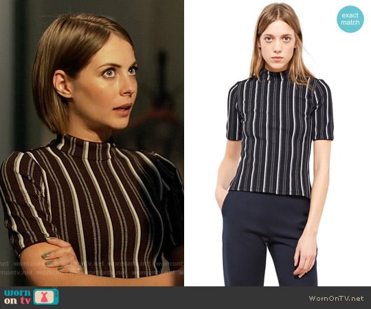 Opening Ceremony Striped Top worn by Thea Queen (Willa Holland) on Arrow