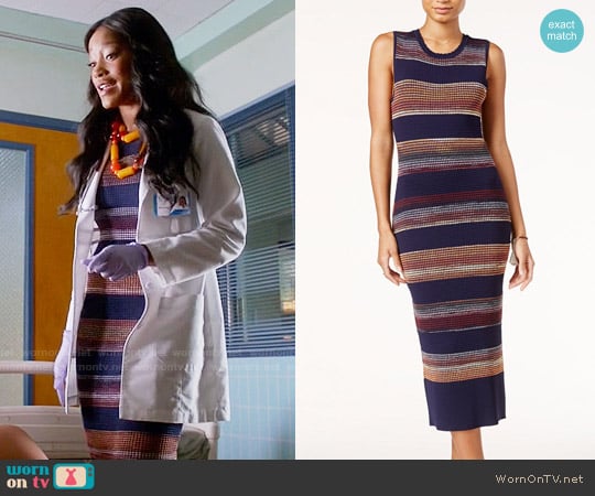 Rachel Roy Textured Space Dyed Sweater Dress worn by Zayday Williams (Keke Palmer) on Scream Queens