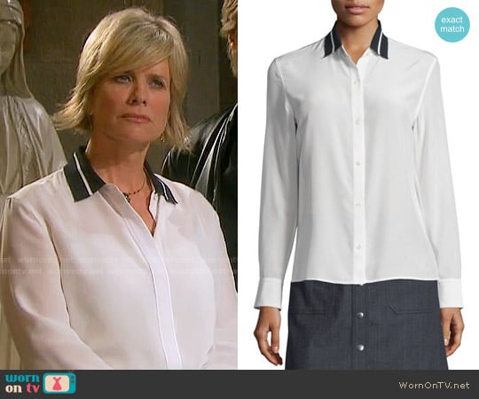 Rag & Bone Nico Blouse worn by Kayla Brady (Mary Beth Evans) on Days of our Lives