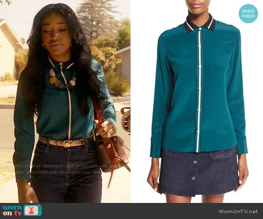 Rag & Bone Nico Shirt worn by Zayday Williams (Keke Palmer) on Scream Queens