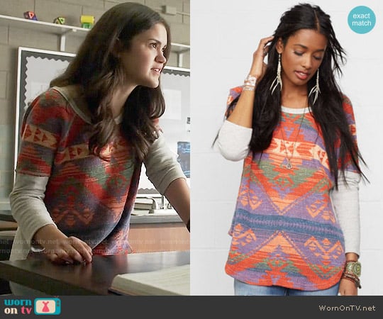 Ralph Lauren Denim & Supply Boho Knit Sweatshirt worn by Hayden Romero (Victoria Moroles) on Teen Wolf