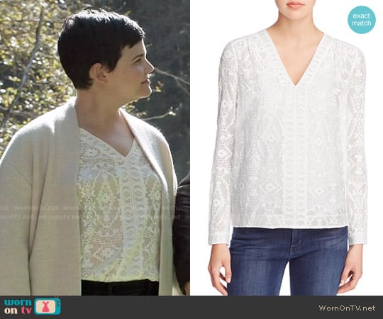 Rebecca Taylor Embellished Top worn by Mary Margaret (Ginnifer Goodwin) on Once Upon A Time