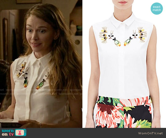 Stella McCartney Laure Top worn by Liza Miller (Sutton Foster) on Younger