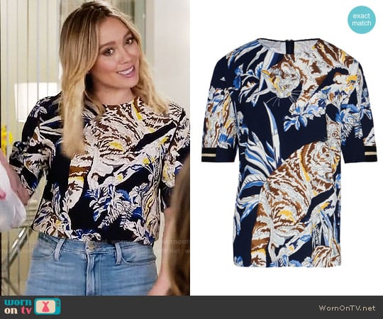 Stella McCartney Sybille Top worn by Kelsey Peters (Hilary Duff) on Younger