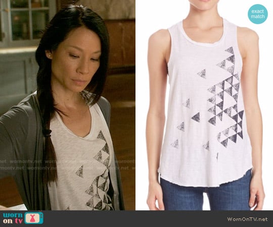 Sundry Triangles Tank Top worn by Joan Watson (Lucy Liu) on Elementary