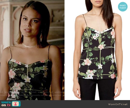 Ted Baker Cynaria Top worn by Sybil (Nathalie Kelley) on The Vampire Diaries