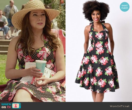 Unique Vintage Annabella Halter Swing Dress worn by Lorelai Gilmore (Lauren Graham) on Gilmore Girls