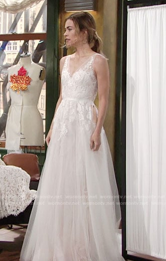 Victoria’s wedding gown on The Young and the Restless