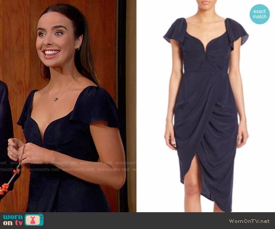 Zimmermann Silk Flutter Dress worn by Ivy Forrester (Ashleigh Brewer) on The Bold and the Beautiful