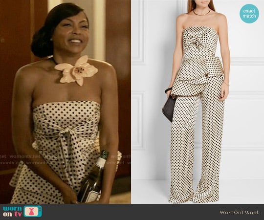 Johanna Ortiz Truman Top and Capote Trousers worn by Cookie Lyon (Taraji P. Henson) on Empire