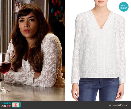 Rebecca Taylor Embellished Top worn by Cece Parekh (Hannah Simone) on New Girl