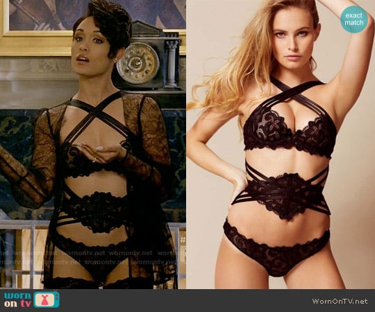 Agent Provocateur Raive Waspie Black worn by Anika Calhoun (Grace Gealey) on Empire