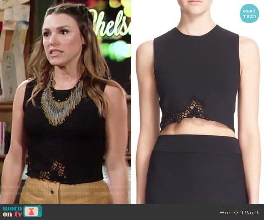 ALC Shauna Top worn by Chloe Mitchell (Elizabeth Hendrickson) on The Young and the Restless