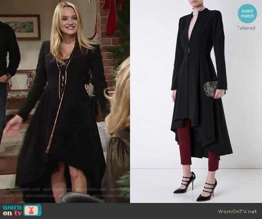 Alice + Olivia Alcina Coat worn by Summer Newman (Hunter King) on The Young and the Restless