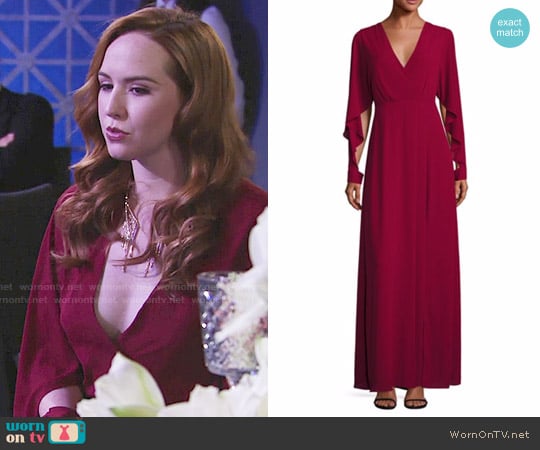 Bcbgmaxazria Doran Gown worn by Mariah Copeland (Camryn Grimes) on The Young and the Restless