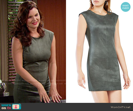 Bcbgmaxazria Karlee Faux Suede Dress worn by Katie Logan (Heather Tom) on The Bold and the Beautiful