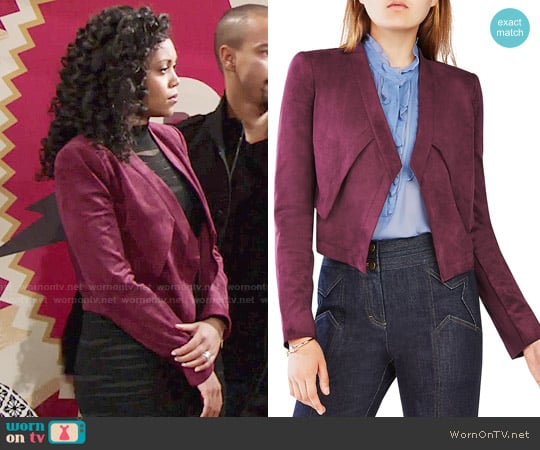 Bcbgmaxazria Luke Jacket worn by Hilary Curtis (Mishael Morgan) on The Young and the Restless