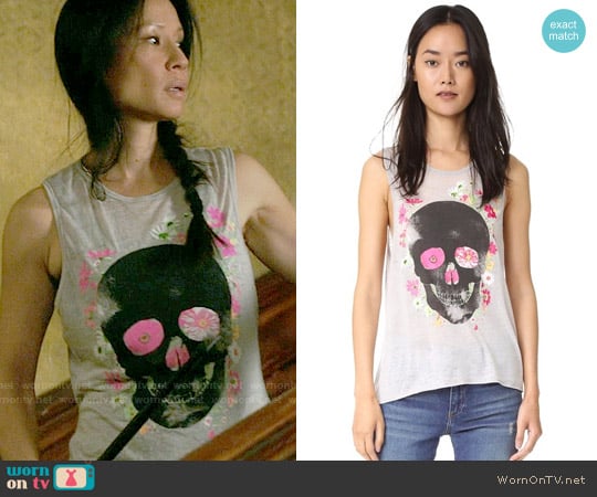 Chaser Dark Skull Tank worn by Joan Watson (Lucy Liu) on Elementary