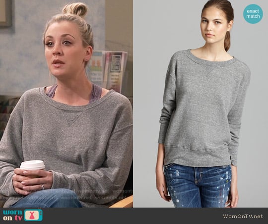 WornOnTV: Penny’s grey sweatshirt and purple lace bra on The Big Bang ...