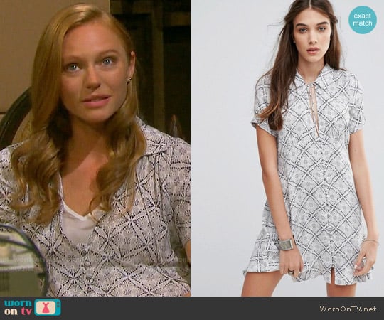 Free People Melody Dress worn by Abigail Deveraux (Kate Mansi) on Days of our Lives