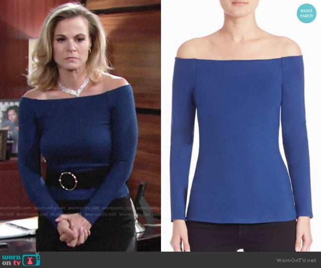 L'Agence Cynthia Top worn by Phyllis Newman (Gina Tognoni) on The Young and the Restless