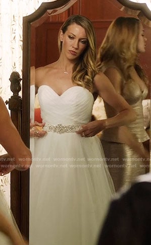 Laurel's wedding dress on Arrow