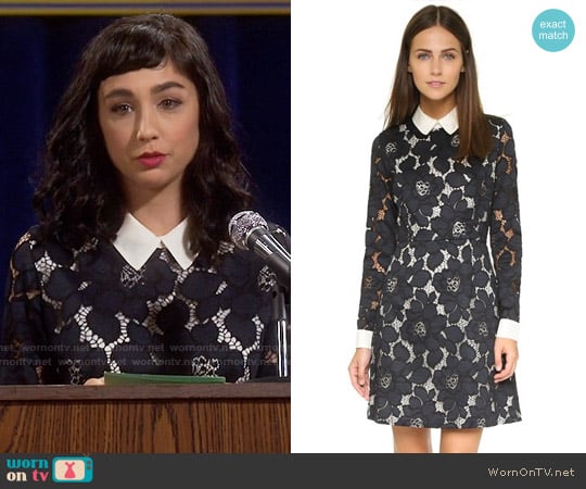 Paul & Joe Sister Iphigenie Collar Dress worn by Mandy Baxter ( Molly Ephraim) on Last Man Standing