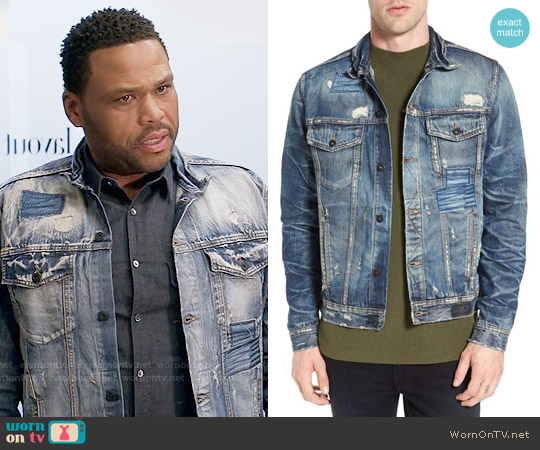 PRPS Patchwork Denim Jacket worn by Andre Johnson (Anthony Anderson) on Black-ish