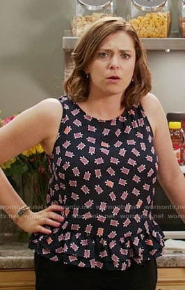 Rebecca's turtle print top on Crazy Ex-Girlfriend