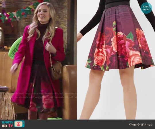 Ted Baker Klira Skirt worn by Abby Newman (Melissa Ordway) on The Young and the Restless