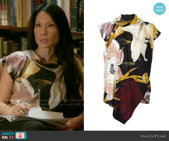 Vivienne Westwood Anglomania Printed Top worn by Joan Watson (Lucy Liu) on Elementary