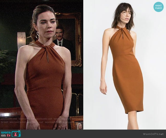 Zara Long Tube Dress worn by Victoria Newman (Amelia Heinle) on The Young and the Restless