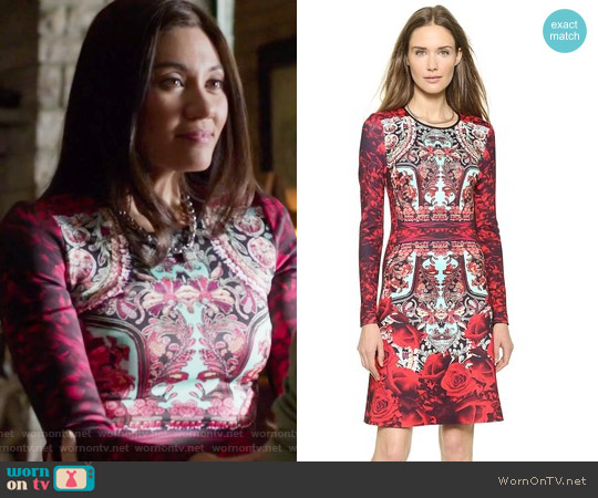 Rose Matador Dress by Clover Canyon worn by Dorothea Rollins (Vanessa Matsui) on Shadowhunters