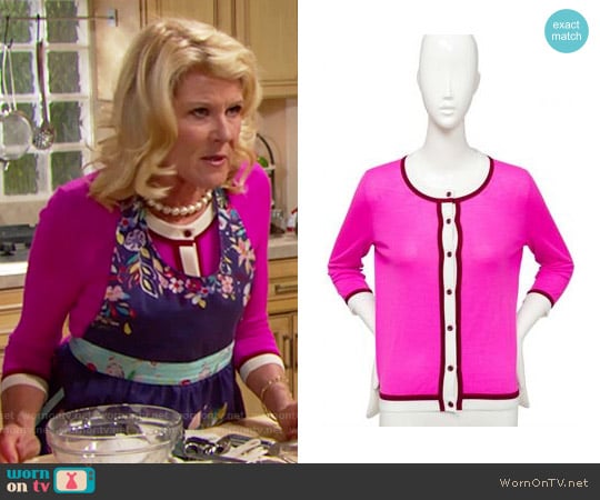 Kate Spade Skyla Cardigan worn by Pamela Douglas (Alley Mills) on The Bold and the Beautiful