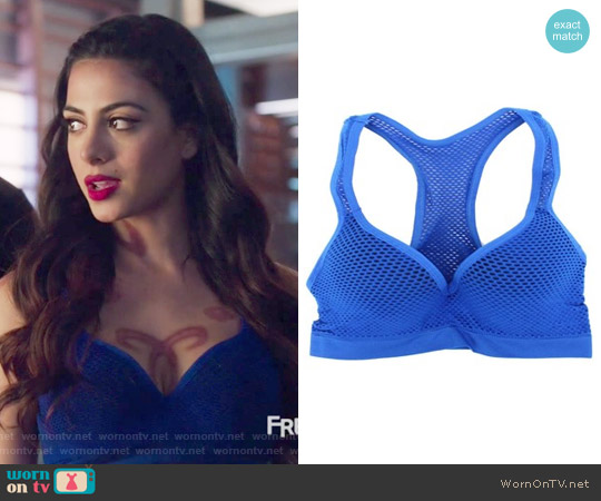 Honeycomb Mesh Push up Sports Bra by Youmita worn by Isabelle Lightwood (Emeraude Toubia ) on Shadowhunters