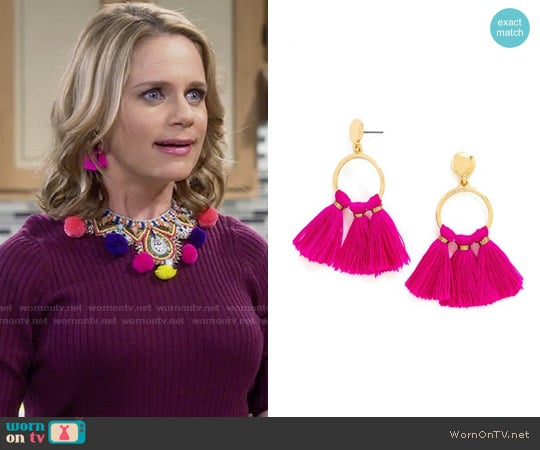 Baublebar 'Honolulu' Tassel Drop Earrings worn by Kimmy Gibbler (Andrea Barber) on Fuller House