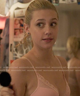 Betty's pink bra on Riverdale