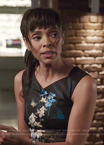 WornOnTV: Camille's abstract print dress on Bones, Tamara Taylor