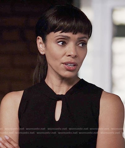 WornOnTV: Camille's abstract print dress on Bones, Tamara Taylor