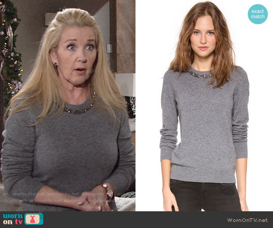WornOnTV: Nikki’s grey beaded sweater on The Young and the Restless ...