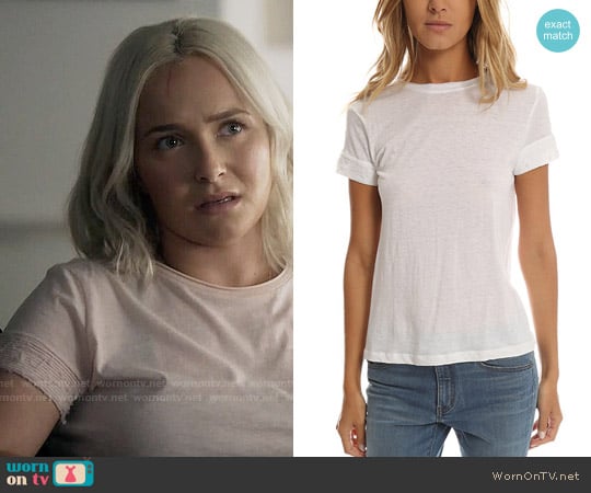 Helmut Lang Raw Sleeve Detail Tee worn by Juliette Barnes (Hayden Panettiere) on Nashville