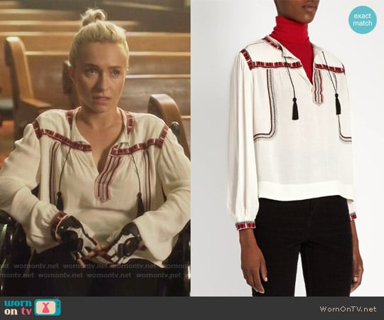 Isabel Marant Cabella Peasant Top worn by Juliette Barnes (Hayden Panettiere) on Nashville