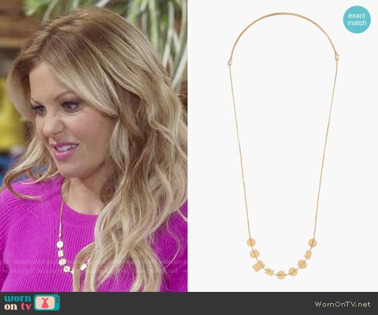 Madewell Holding Pattern Necklace worn by DJ Tanner-Fuller (Candace Cameron Bure) on Fuller House