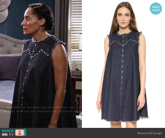 Rachel Comey Short Chronicle Dress worn by Rainbow Johnson (Tracee Ellis Ross) on Black-ish