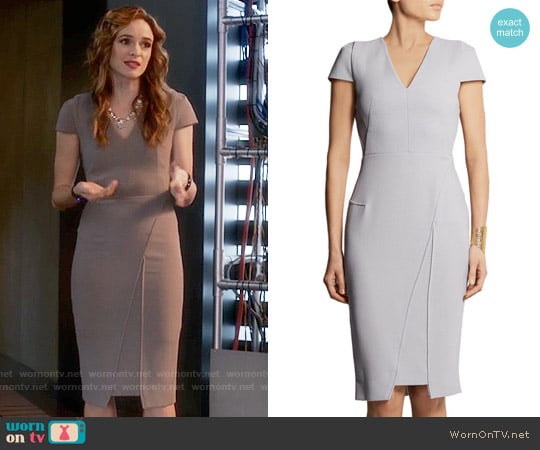 Roland Mouret Adalia Dress worn by Caitlin Snow (Danielle Panabaker) on The Flash