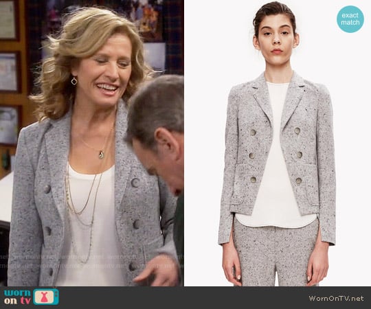 Theory Jontia Jacket worn by Vanessa Baxter (Nancy Travis) on Last Man Standing