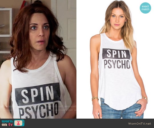 Tyler Jacobs Venice Beach Spin Psycho Tank worn by Jo (Alanna Ubach) on Girlfriends Guide to Divorce