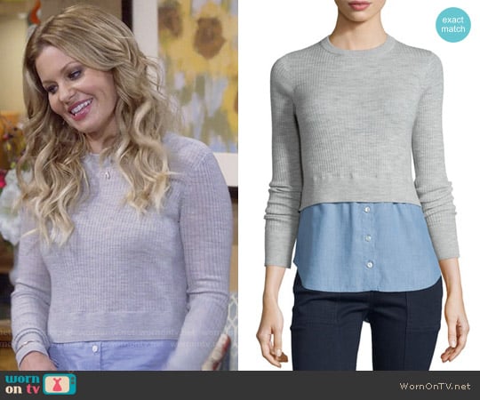 Veronica Beard Cati Sweater worn by DJ Tanner-Fuller (Candace Cameron Bure) on Fuller House