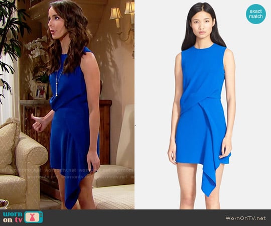 Alexander McQueen Draped Dress worn by Ivy Forrester (Ashleigh Brewer) on The Bold and the Beautiful